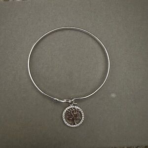 silver bangle bracelet